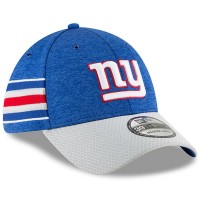 Men's New York Giants New Era Royal/Gray 2018 NFL Sideline Home Official 39THIRTY Flex Hat 3058205